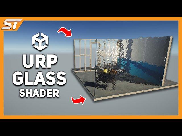 Glass Shader in Unity URP (Reflection - Distorted - Frosted)