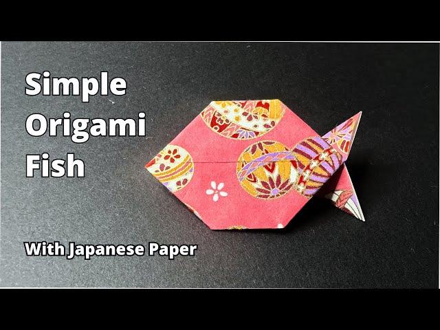 How to Make Origami Fish with Japanese Paper