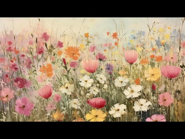 Vintage Floral Free Tv Art Wallpaper Screensaver Home Decor Samsung Oil Painting Digital Wildflower