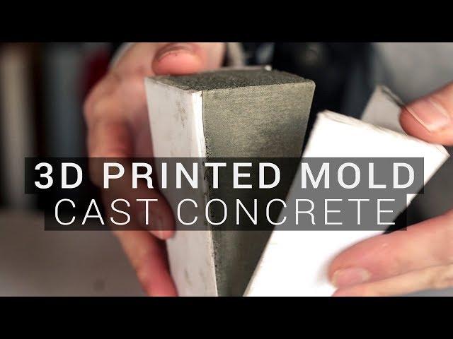 Cast Concrete with REUSABLE 3D Printed Molds