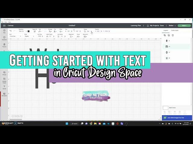 How to Use Text in Cricut Design Space