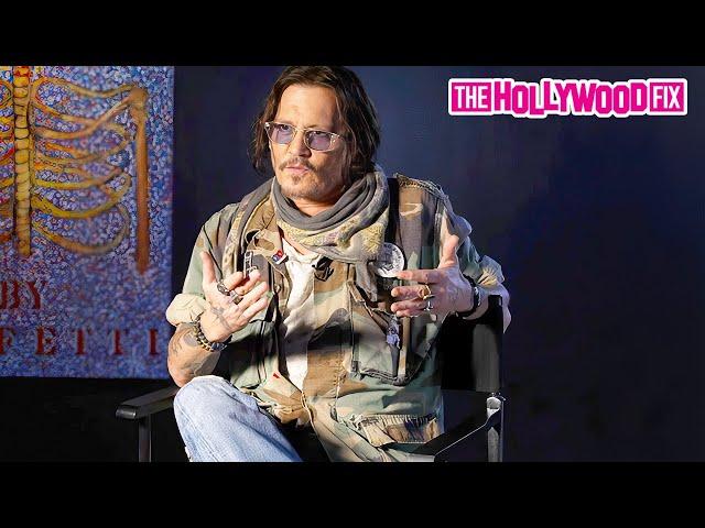 Johnny Depp Speaks On Being Creative Outside Of Acting At His 'A Bunch of Stuff' Exhibit In New York