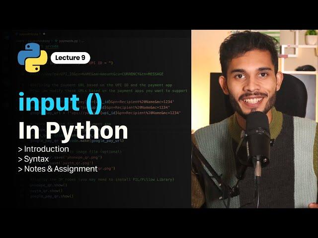 input ( ) function in python |  Python for Beginners | #lecture9