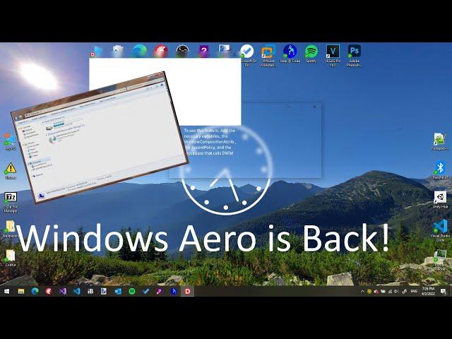 Windows Aero in Windows 10!