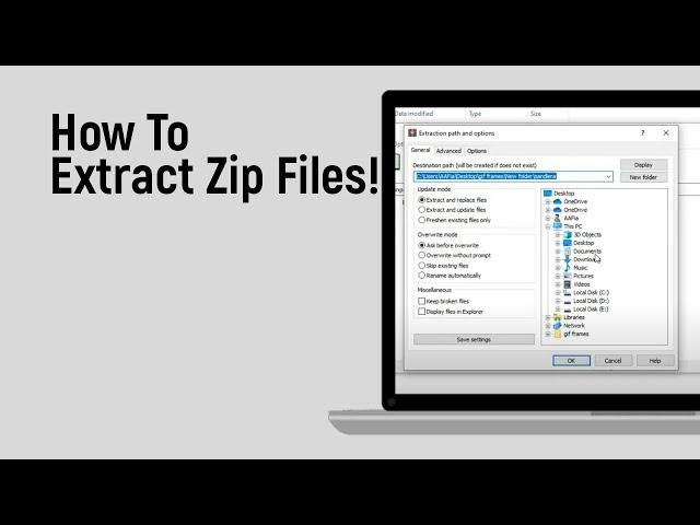 How to Extract Zip Files on PC [easy]