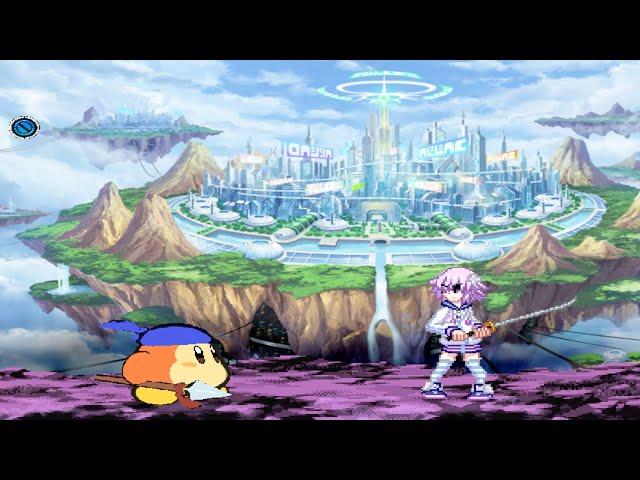 MUGEN: Bandana Waddle Dee (Me) Vs Neptune (Shimmering Brony & Nep Heart, Holn AI patch)