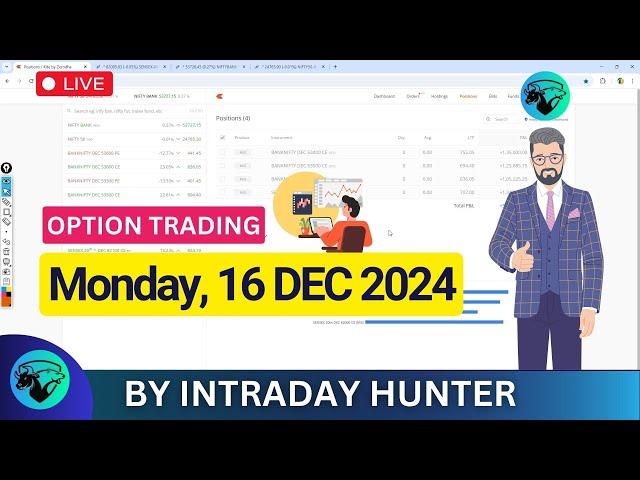 Live Bank Nifty Option Trading  | Intraday Trading by Intraday Hunter