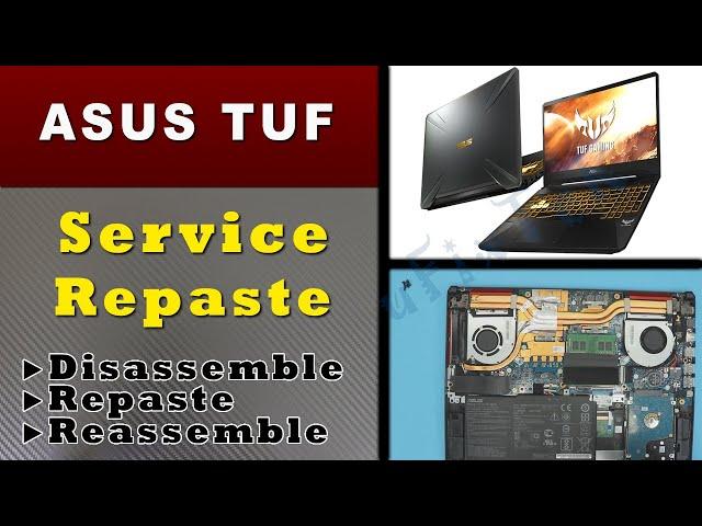  ASUS TUF fx505d Repaste Full Service, STEP By STEP