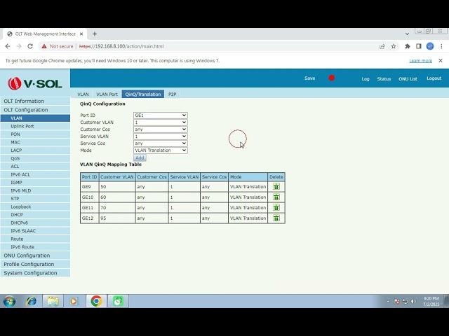 If You Have Disconnectivity Problem In Your VSOL GPON OLT Do This Setting