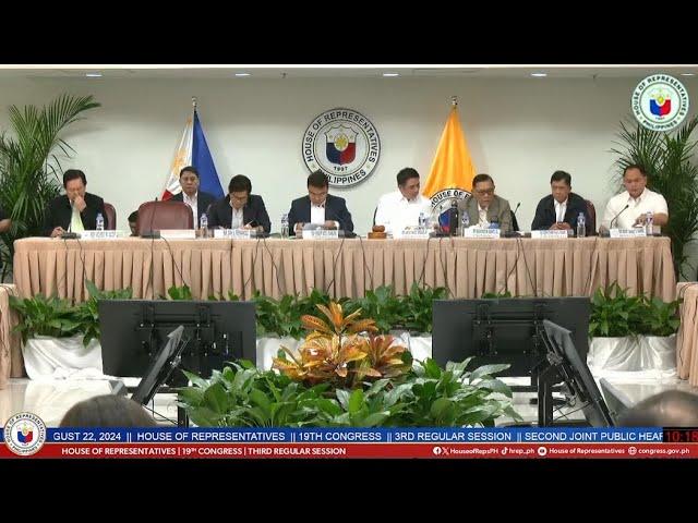 LIVE: SECOND JOINT PUBLIC HEARING OF THE HOUSE QUAD-COMMITTEE