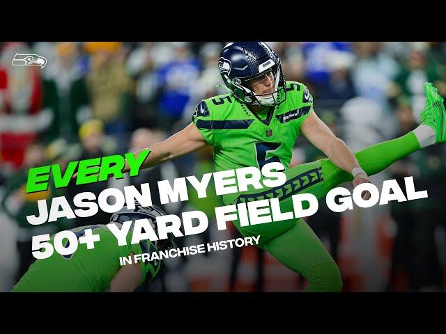 Every Jason Myers 50+ Yard Field Goal As A Seahawk | Seattle Seahawks