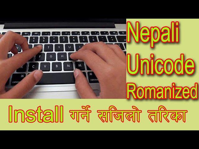 Install Nepali Unicode Romanized in Computer