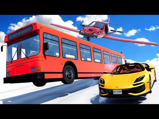 Racing RIDICULOUS CARS Down a DANGEROUS MOUNTAIN in BeamNG Drive Mods!