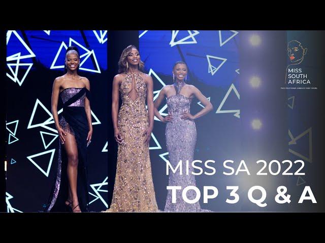 Miss SA 2022 Finale | TOP 3 Q & A