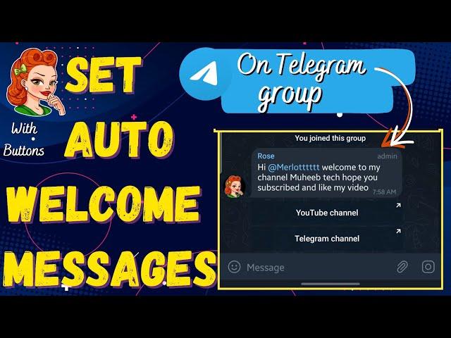 Rose bot telegram welcome message 2022 | How to use and setup telegram rose bot