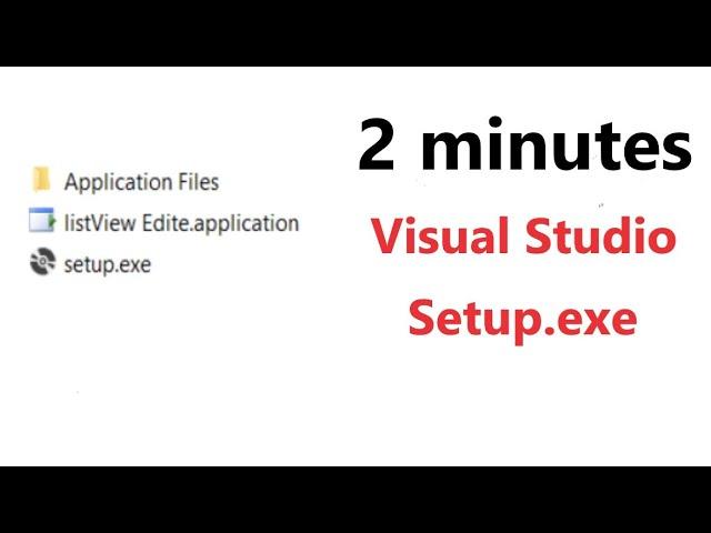 Publishing Windows Form(C#)  Application On Desktop With Setup.exe  (Visual Studio) [2 MINUTES EASY]