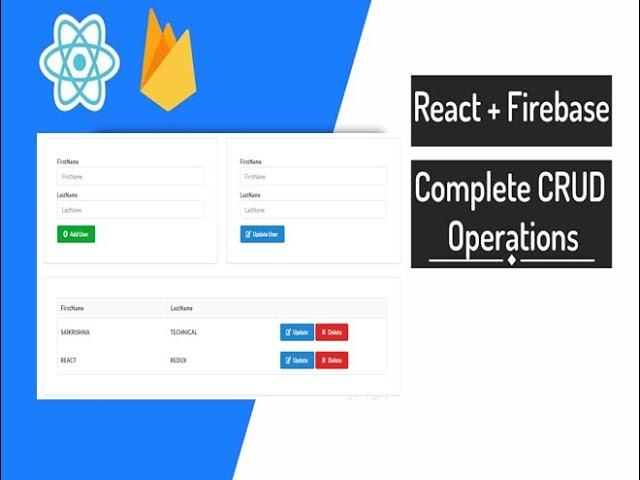 How to perform React with Firebase CRUD Operations