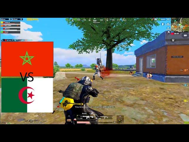 PUBG mobile maroc WIN #1  مغاربة ضد الجزائرين في البوشينكي