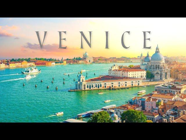 Beautiful Venice 4K • Relaxing Italian Music, Instrumental Romantic