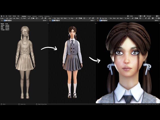 Realtime Character in Blender | Quick Breakdown