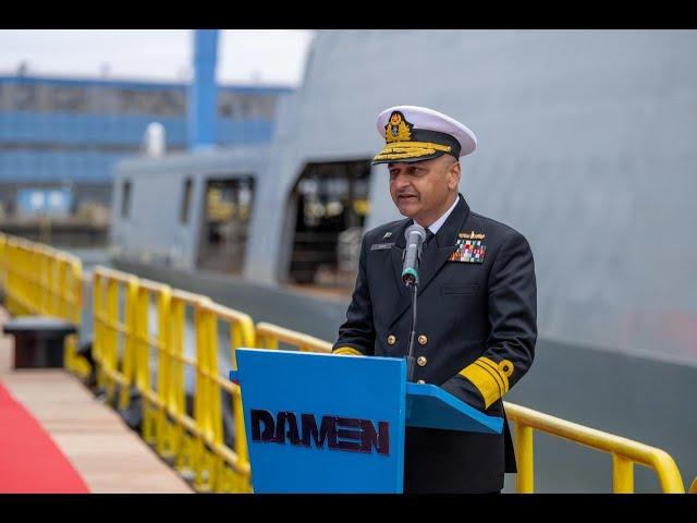 LAUNCHING CEREMONY OF PAKISTAN NAVY 4th OFFSHORE PATROL VESSEL HELD AT ROMANIA