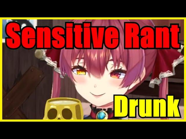 Drunk Marine Goes On A Really Sensitive Rant & Became Scared Of Streaming【Hololive | Eng Sub】