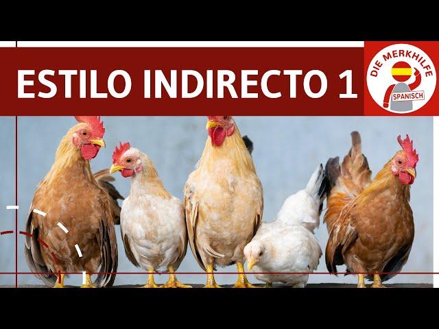 El estilo indirecto 1 - Indirekte Rede ohne Zeitverschiebung in Spanisch - Bildung, Zeiten, Beispiel