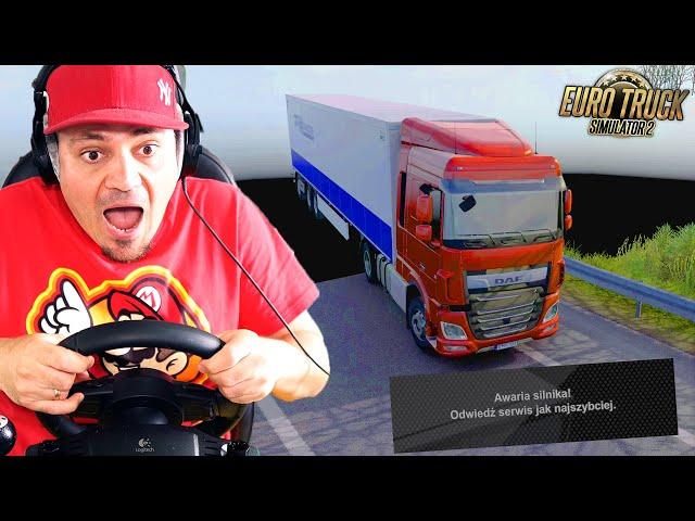 JADĘ DO POLSKI... ALE MAPA ZNIKNĘŁA! *awaria silnika*  Euro Truck Simulator 2 (Mody)