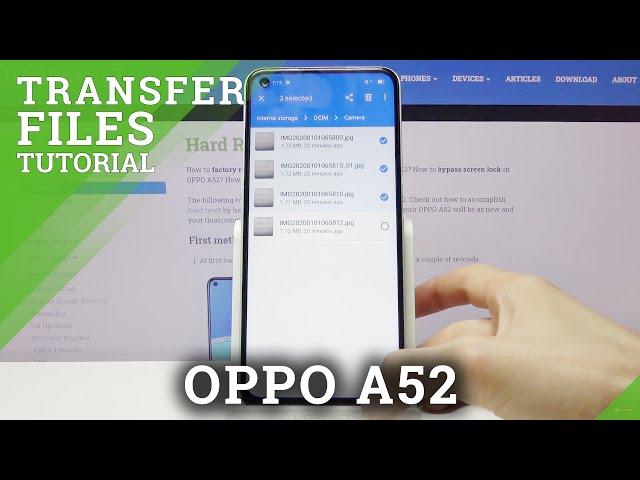 How to Move Data to SD Card from OPPO A52 - Transfer Files