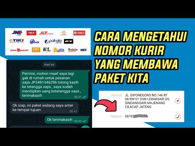 Cara mengetahui nomor kurir yang membawa paket kita