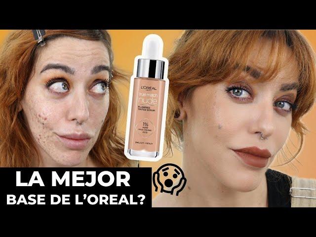  NUEVA base LOREAL TRUE MATCH NUDE SERUM | Funciona en PIEL GRASA y ACNÉ?