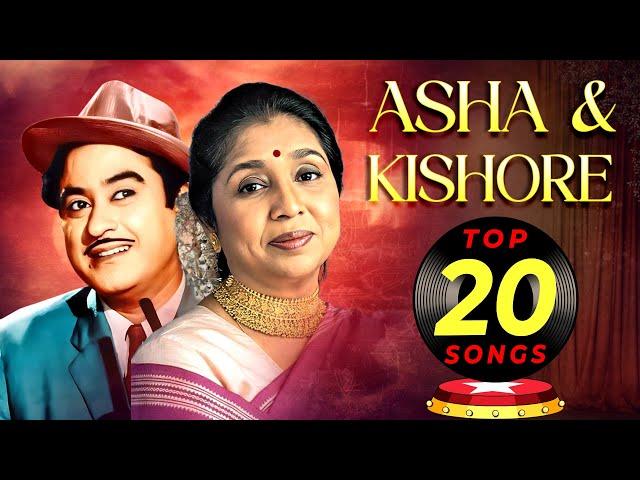 Top 20 Superhit Songs of Kishore Kumar & Asha Bhosle | 70s & 80s Best Duet Hindi Songs