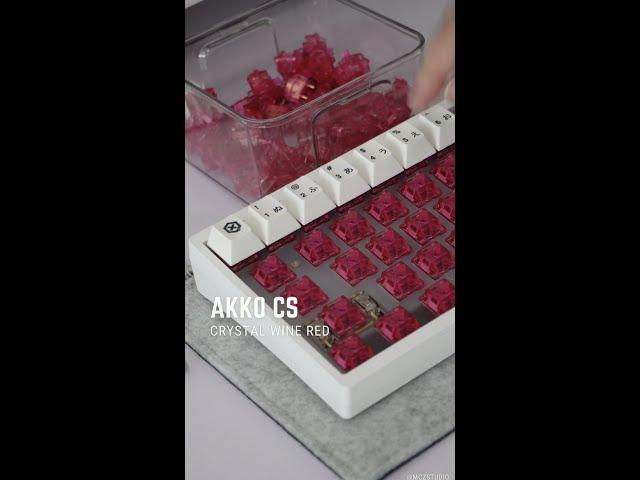 Akko CS Crystal Wine Red | Akkos's Longest Spring at 23mm