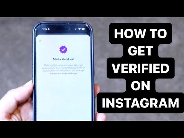 How To Get a Verified Badge On Instagram! (2024)