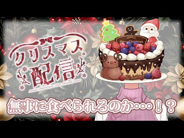 【首下実写】25日だ！乾杯だ！クリスマスだ！！ケーキを食べるぞ！ #明日野まい