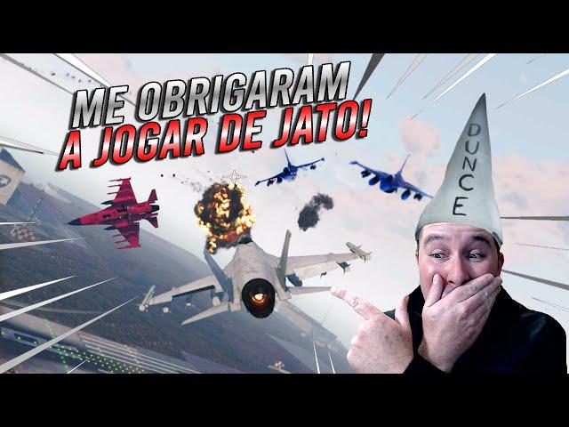 GTA 5  ONLINE - ELES INSISTEM EM ME FAZER  JOGAR DE JATO NA SESSÃO DE MAU PERDEDOR!