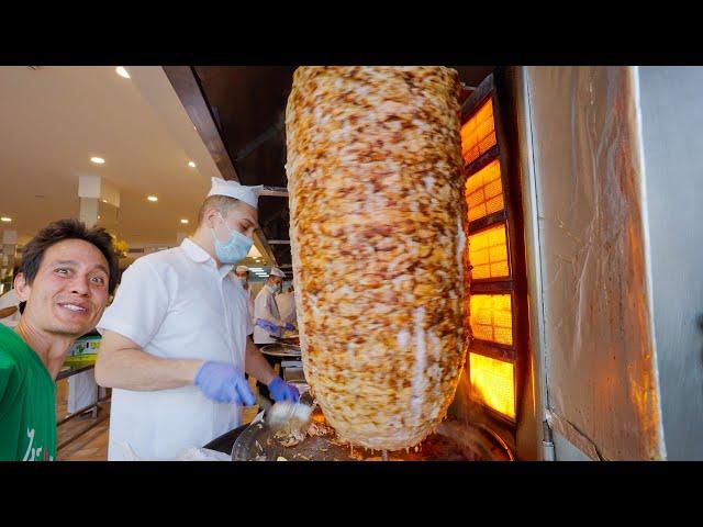 They Serve 1000’s a Day!! BIGGEST SHAWARMA - Middle Eastern Food!!