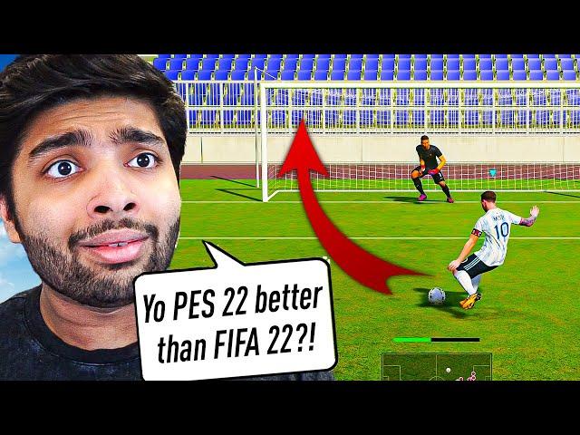 I PLAY PES 22...BETTER THAN FIFA 22?!