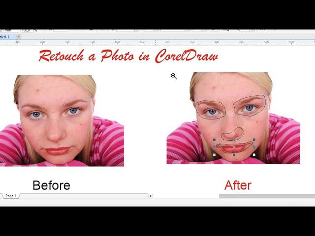 Retouch a photo in CorelDraw