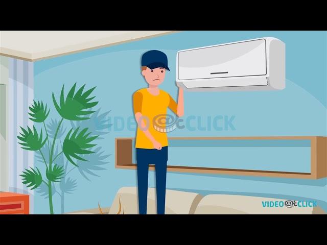 AC Repair Service Video | 2D Cartoon Animation | Contractors