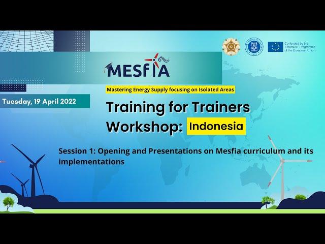 MESfIA Training for Trainers Workshop Indonesia: Session 1