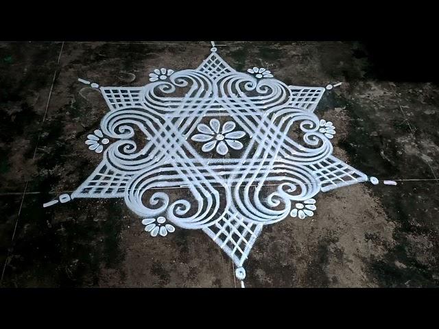 Traditional rangoli designs  Easy festival rangoli designs