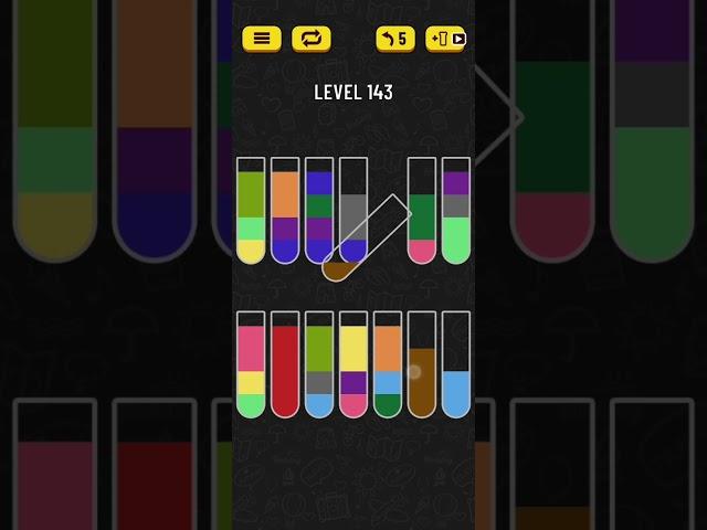 Water Sort Puzzle Level 143 Walkthrough Solution iOS/Android