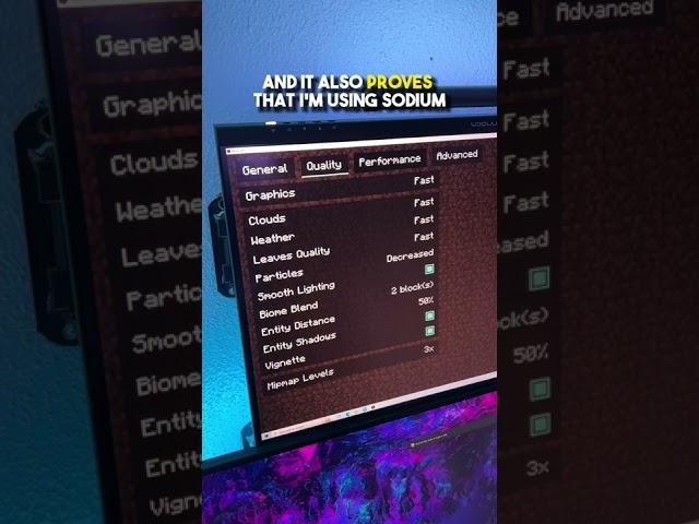 Mini PC + Minecraft + Sodium = VERY impressive | #shorts