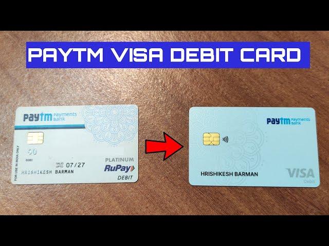 paytm payment bank visa debit card unboxing | how to active paytm atm card