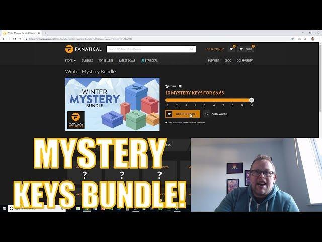 Unboxing the Winter Mystery Fanatical.com Steam Key bundle