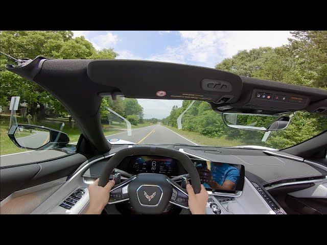 2021 Chevrolet Corvette Stingray Convertible 2LT POV Review and Exhaust (ASMR)