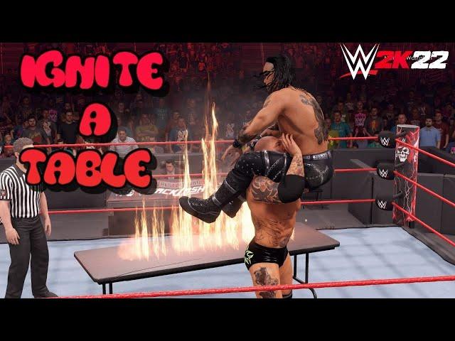 WWE 2K22 - How To Ignite a Table