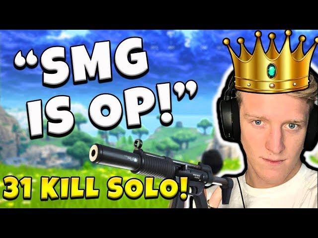 Insane 31 Solo Kill (SMG Is OP)! Tfue - Fortnite Battle Royale Gameplay