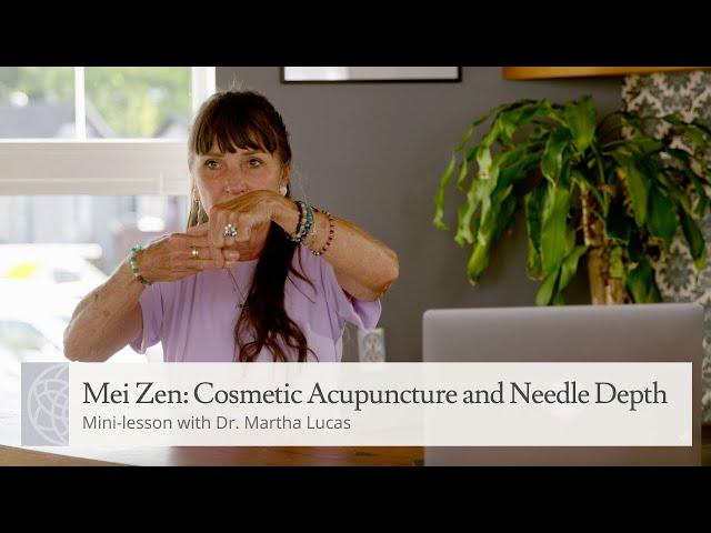 Mei Zen: Cosmetic Acupuncture and Needle Depth | Mini-lesson with Dr. Martha Lucas